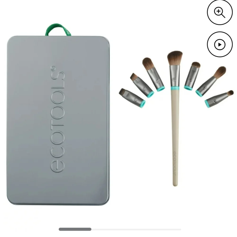 EcoTools Interchangeables Total Renewal Eye Makeup Brush Kit Cruelty Free NWT